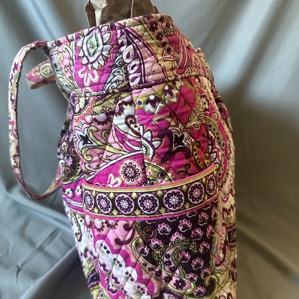 Vera Bradley Laura Shoulder Bag in the Very Berry Paisley pattern - Picture 4 of 10